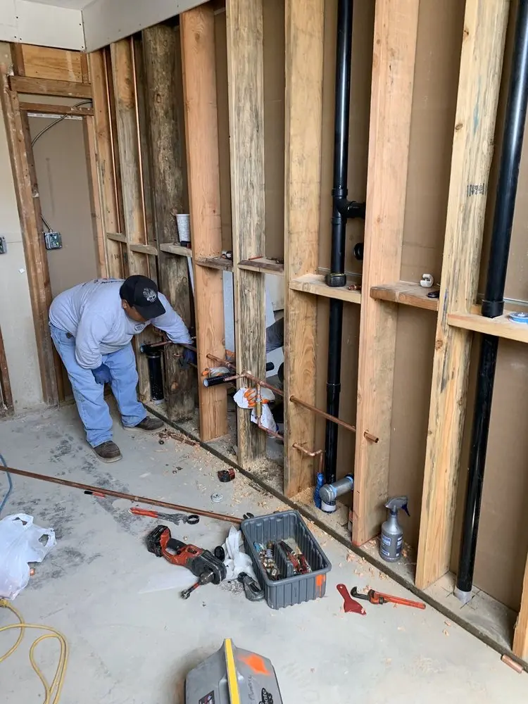 Commercial rough-in plumbing for Water Heater Replacement in Santa Clara